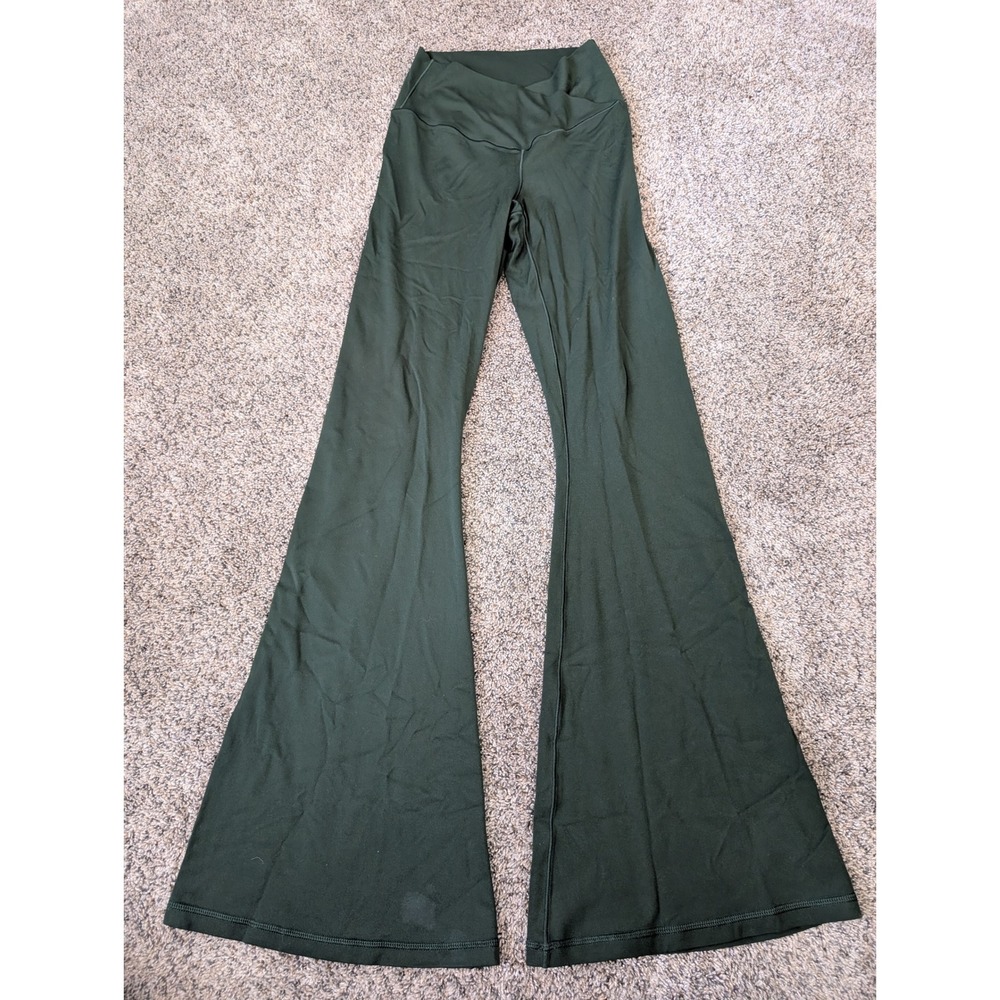 OFFLINE by Aerie Real Me Crossover High Rise Flare Leggings Green Womens Size M